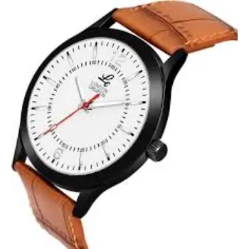 London Creation White Dial Brown Leather  